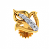 18KT (750) Yellow Gold and Diamond Nosepin for Women