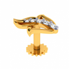 18KT (750) Yellow Gold and Diamond Nosepin for Women