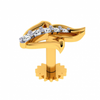 18KT (750) Yellow Gold and Diamond Nosepin for Women