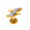 18KT (750) Yellow Gold and Diamond Nosepin for Women