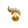 18KT (750) Yellow Gold and Diamond Nosepin for Women