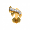 18KT (750) Yellow Gold and Diamond Nosepin for Women