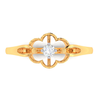 Flower shape One diamond ring 