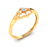 Flower shape One diamond ring 