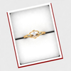 Flower shape One diamond ring 