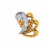 18KT (750) Yellow Gold and Diamond Nosepin for Women