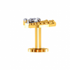 18KT (750) Yellow Gold and Diamond Nosepin for Women