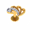 18KT (750) Yellow Gold and Diamond Nosepin for Women