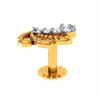 18KT (750) Yellow Gold and Diamond Nosepin for Women