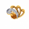 18KT (750) Yellow Gold and Diamond Nosepin for Women