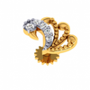 18KT (750) Yellow Gold and Diamond Nosepin for Women