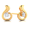 Classic Designer 18K gold and diamond earrings 