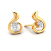 Classic Designer 18K gold and diamond earrings 