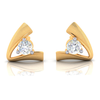 A Shape 18K Diamond Gold Earnings