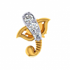 18KT (750) Yellow Gold and Diamond Nosepin for Women