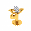 18KT (750) Yellow Gold and Diamond Nosepin for Women