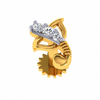 18KT (750) Yellow Gold and Diamond Nosepin for Women