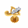 18KT (750) Yellow Gold and Diamond Nosepin for Women