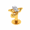 18KT (750) Yellow Gold and Diamond Nosepin for Women