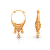 18K unique gold earrings with intricate craftsmanship