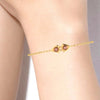 18KT (750) Yellow Gold Bracelet With Clasp And Triangular Charms (Free Size - Adjustable)