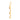 18KT (750) Yellow Gold Cascading Circle Pendant (Without Chain) With Geometric Design