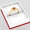 18KT (750) Yellow Gold Tear Drop Ring For Women & Girls (Size 12)