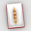 18K special pendant made of gold with four dangling cones