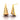 18K gorgeous conical gold earrings with a reddish tint