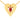 18K gold pendant in a heart shape and a red stone in the middle