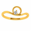 18KT (750) Yellow Gold and Diamond Ring for Women