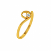 18KT (750) Yellow Gold and Diamond Ring for Women