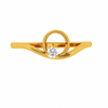 18KT (750) Yellow Gold and Diamond Ring for Women