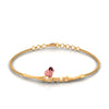 18K Rose with 'Love' Word Gold Bracelet