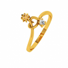 18KT (750) Yellow Gold and Diamond Ring for Women