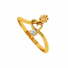 18KT (750) Yellow Gold and Diamond Ring for Women