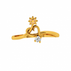 18KT (750) Yellow Gold and Diamond Ring for Women