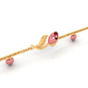 18K Pink Flower Gold Bracelet