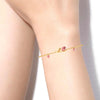 18K Pink Flower Gold Bracelet