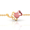 18K Gold Bracelet with Rose