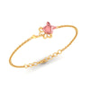 18K Gold Bracelet with Rose