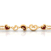 18K Multiple Hearts Designed Gold Bracelet