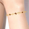 18K Multiple Hearts Designed Gold Bracelet