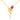 18K gold necklace with a rose flower motif and a pearl drop 