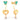 18K heart-shaped dangler gold earrings with butterflies and pearl drop 