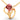 18K gold pendant with a rose on a leaf design  