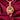 18K Gold Pendant With Pearl In A Cage Design And Embedded Gemstones