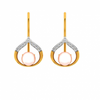 18KT (750) Yellow Gold and Diamond Earring for Women