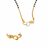 18KT (750) Yellow Gold and Diamond Mangalsutra (Artificial Beaded) for Women