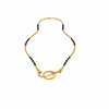 18KT (750) Yellow Gold and Diamond Mangalsutra (Artificial Beaded) for Women